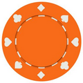 Playing Card Suited Poker Chip - Blank